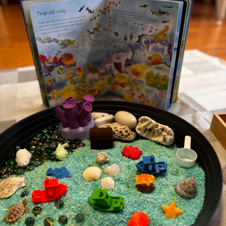 Cvičení s dětmi a sensory play 1-3 roky